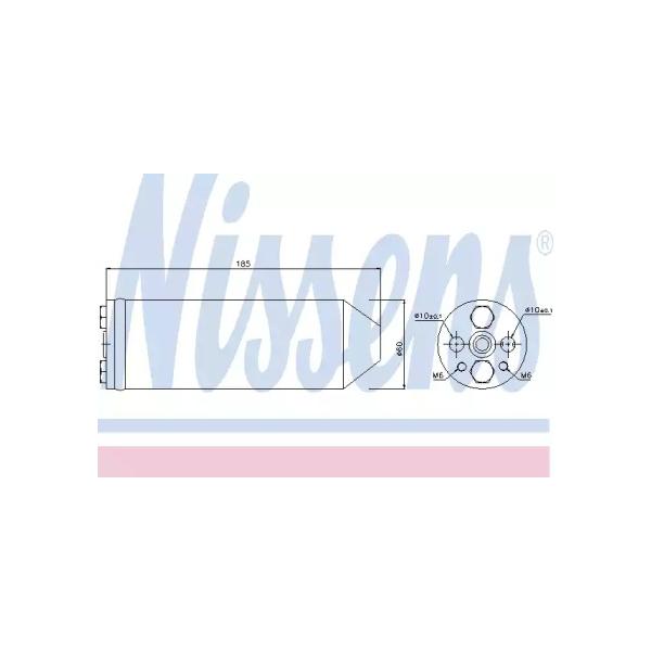 NISSENS - 95191 (NS95191 осушитель кондиционера!/Nissan Primera 1.6/2.0i 96-01)