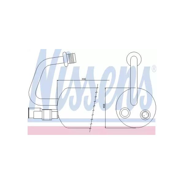 NISSENS - 95211 (осушитель конд./ Ford Mondeo 2.5i/1.8TD 93-00)