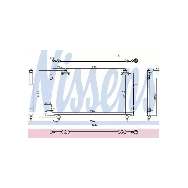 NISSENS - 94740 (Конденсатор кондиционера 94740)