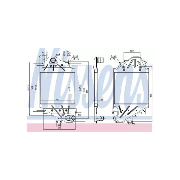 NISSENS - 96791 (интеркулер/ Renault Clio 1.5dCi/1.9dTi 98>)