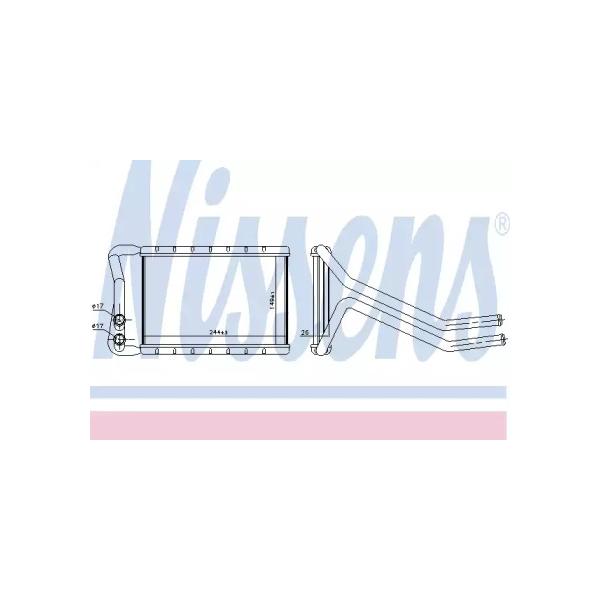 NISSENS - 707073 (Радиатор отопителя для Hyundai Santa Fe 2012~)
