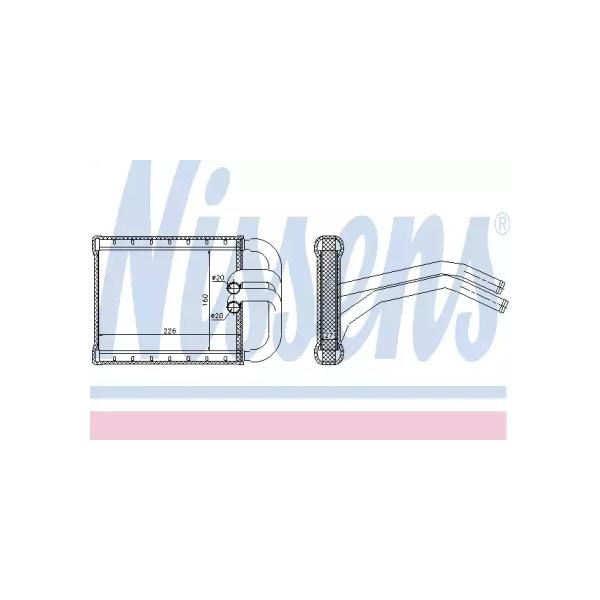NISSENS - 77535 (Радиатор отопителя KIA: CARENS 1.6 GDI 13-)