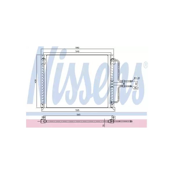 NISSENS - 94201 (радиатор конд./ Renault Laguna 1.8-3.0/2.2D 94>)
