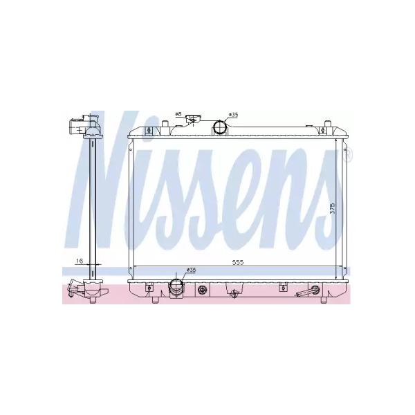 NISSENS - 641755 (Радиатор SUZUKI SWIFT 1.3 A/T 05-)