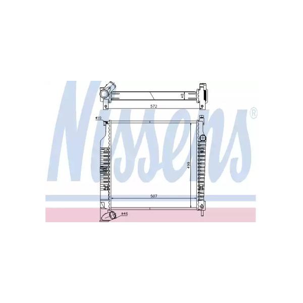 NISSENS - 61021A (Радиатор JEEP GRAND CHEROKEE 2.8 D 04-)