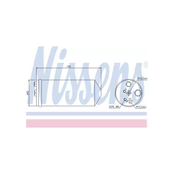 NISSENS - 95325 (Осушитель кондиционера NISSAN PICK UP 2.5D 02- / PRIMERA 1.6-2.0 96-02)