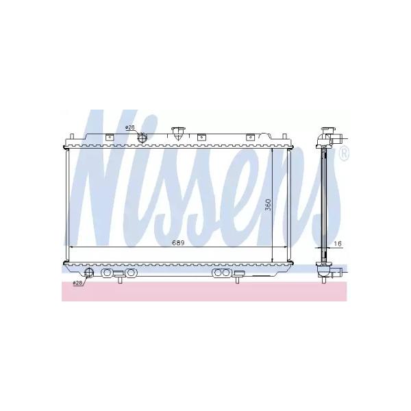 NISSENS - 67350A (Радиатор двигателя 67350A)