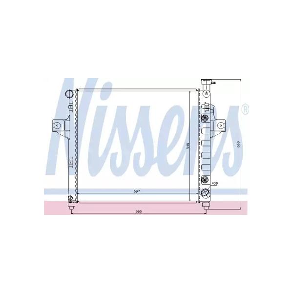 NISSENS - 61010 (Радиатор двигателя 61010)