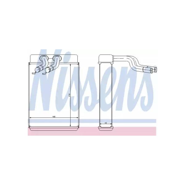 NISSENS - 77610 (Радиатор отопителя HYUNDAI H1/STAREX 2.4/2.5TD 97-)