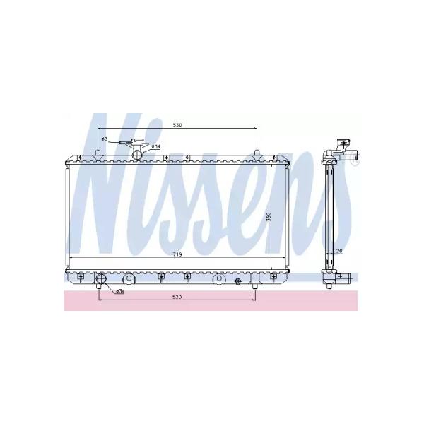NISSENS - 64167A (Радиатор охлаждения)
