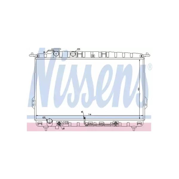 NISSENS - 67027 (Радиатор HYUNDAI SONATA 2.0-2.5 АКПП 98-01)