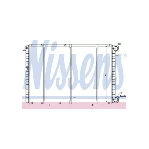 NISSENS - 63834 (радиатор/ Renault Traffic 2.0-2.2i 96-98)