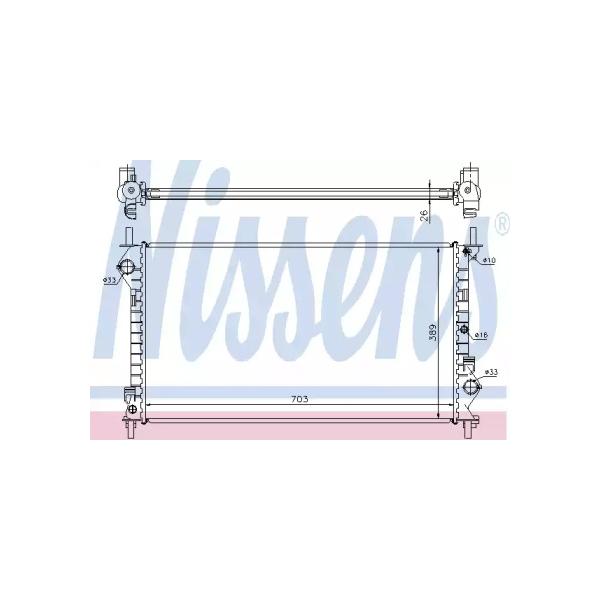 NISSENS - 62021A (Радиатор двигателя 62021A)