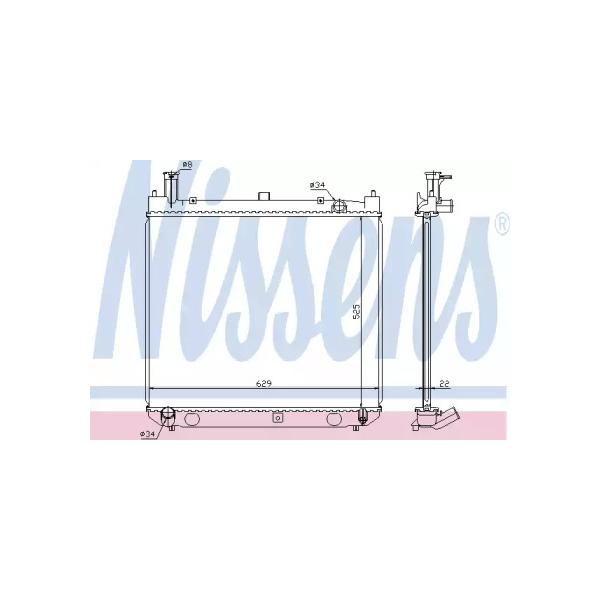NISSENS - 64858A (Радиатор)