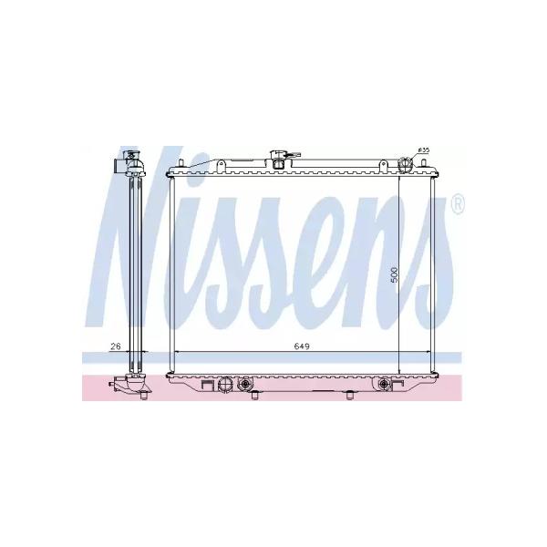 NISSENS - 68709A (радитаор/ Nissan Terrano II 2.7TDi АКПП 96>)
