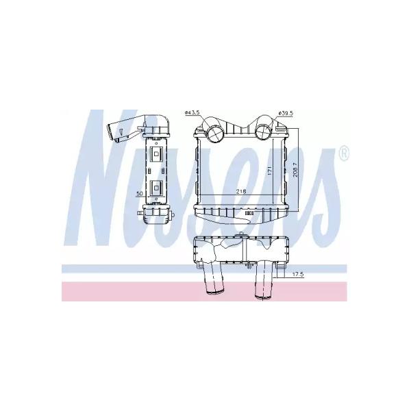NISSENS - 96893 (интеркулер/ Smart City-Coupe 0.6/0.8CDi 98>)
