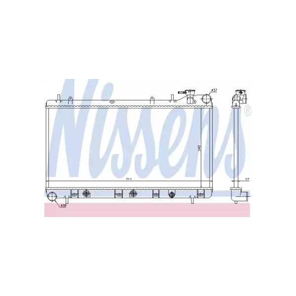 NISSENS - 64186 (Радиатор охлаждения)