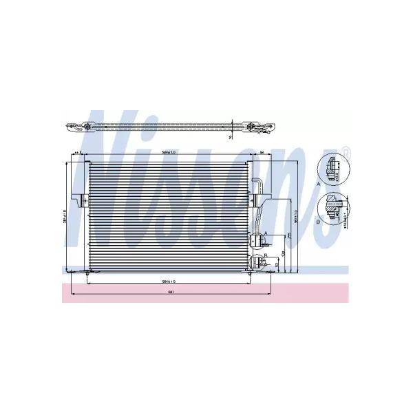 NISSENS - 94308 (радиатор конд./ Ford Mondeo 1.6-1.8TD 97>)