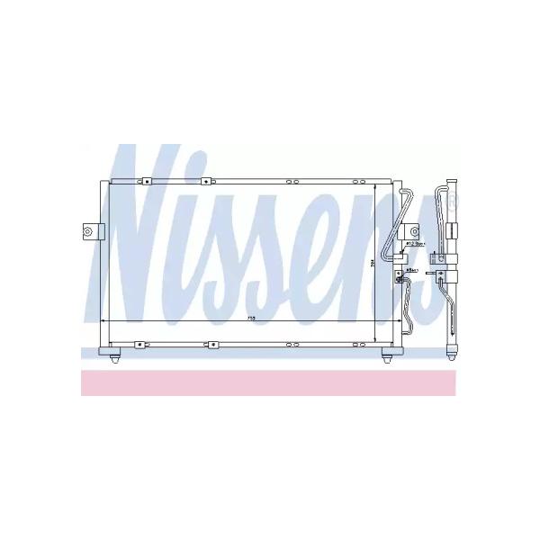NISSENS - 94418 (радиатор кондиционера/ Kia Carnival 2.5/2.9CRDi 01>)