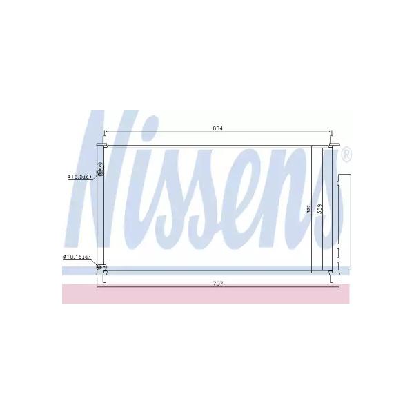 NISSENS - 940446 (Радиатор кондиционера)