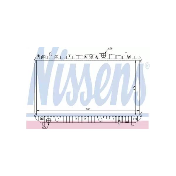 NISSENS - 61633 (LACETTI (+ DW NUBIRA) РАДИАТОР ОХЛАЖДЕН)