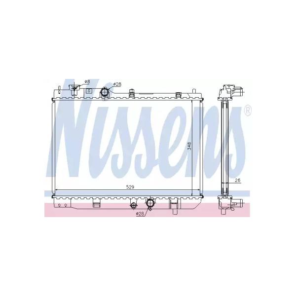 NISSENS - 62431A (Радиатор MAZDA 323/PREMACY 2.0TD 98-04)