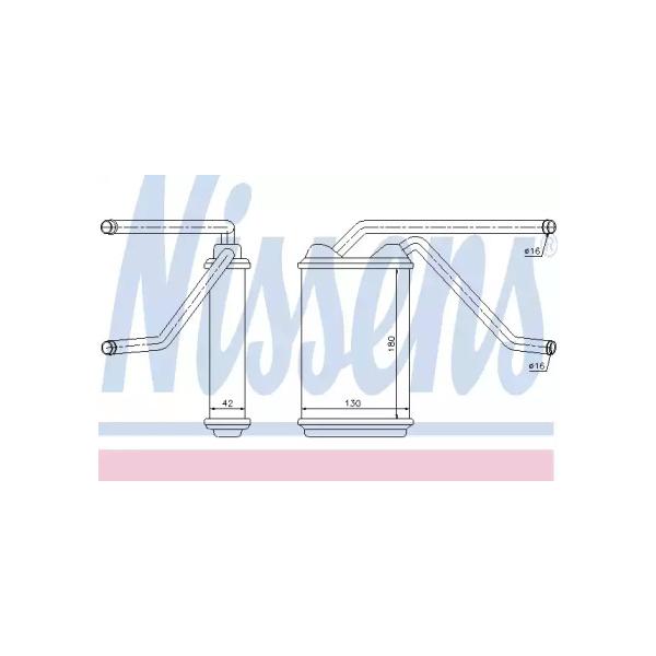 NISSENS - 76511 (Радиатор отопителя Daewoo Nexia, Espero)