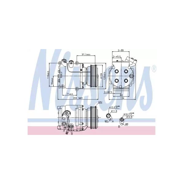 NISSENS - 89233 (Компрессор кондиционера)