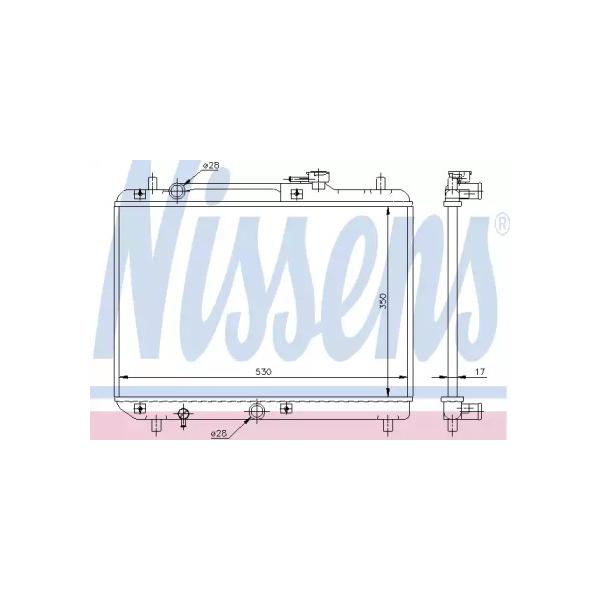 NISSENS - 64177 (Радиатор охлаждения)
