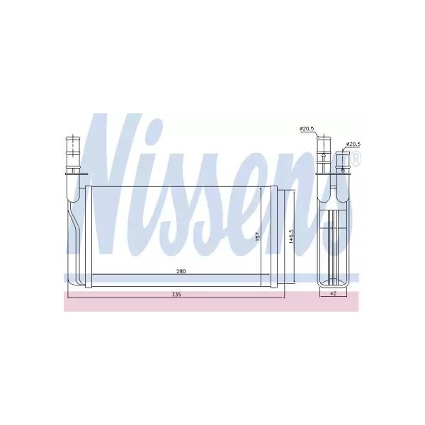 NISSENS - 70011 (радиатор печки/ Fiat Croma, Lancia Thema all 84>)