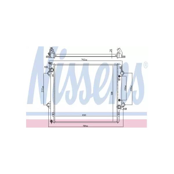NISSENS - 64661 (NS64661_радиатор системы охлаждения! Toyota Land Cruiser Prado J120 02>)