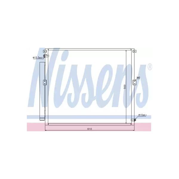 NISSENS - 940167 (Радиатор кондиционера TOYOTA LC 3.0D-4D 03=>)