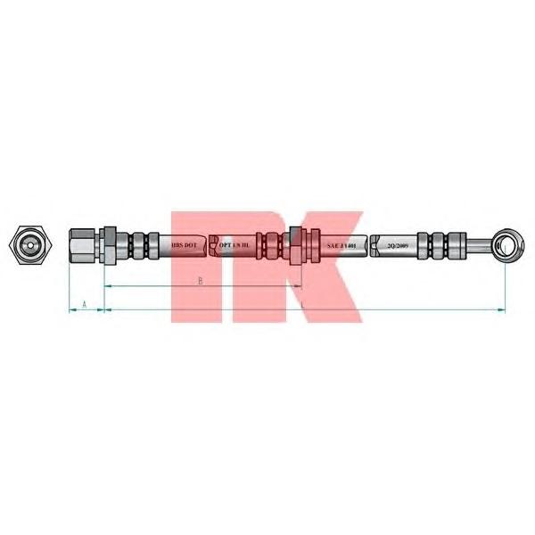 NK - 855020 (Тормозной шланг)