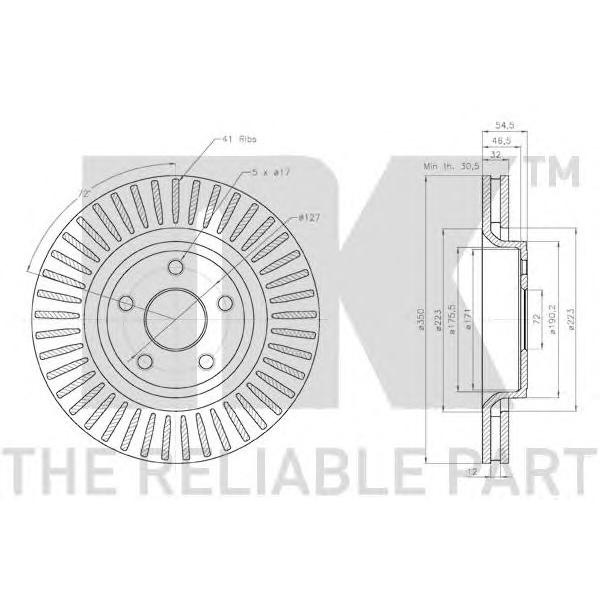 NK - 319335 (Передние тормозные диски)