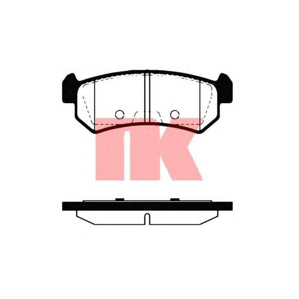 NK - 225009 (колодки дисковые (зад. острые ушки))