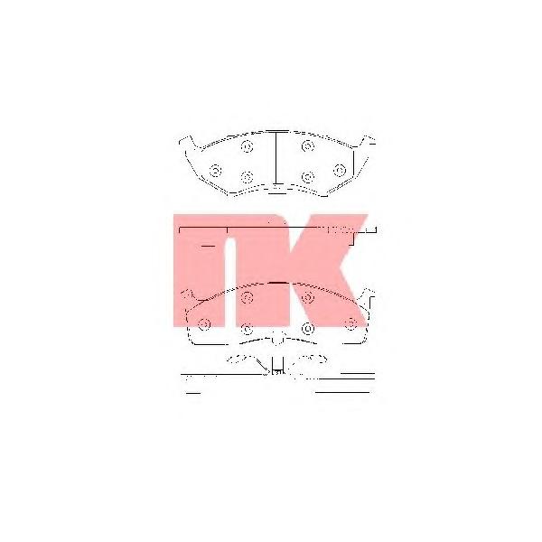 NK - 229309 (Комплект тормозных колодок, дисковый тормоз)