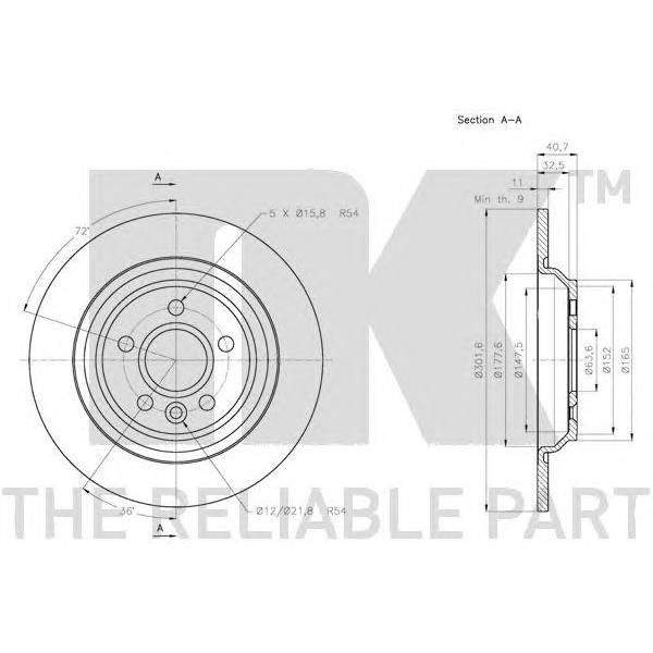 NK - 31 48 57 (Тормозной диск)