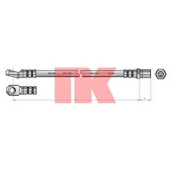 NK - 852389 (Тормозной шланг)