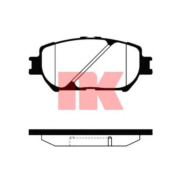 NK - 22 45 68 (Комплект тормозных колодок, дисковый тормоз)