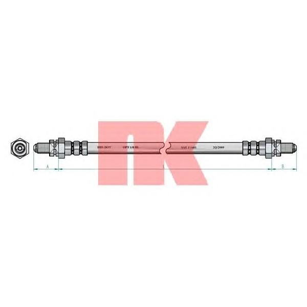 NK - 852567 (Тормозной шланг)