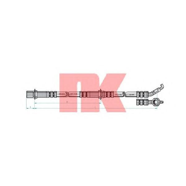 NK - 854595 (Тормозной шланг)
