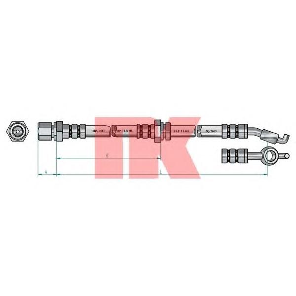 NK - 855022 (Тормозной шланг)