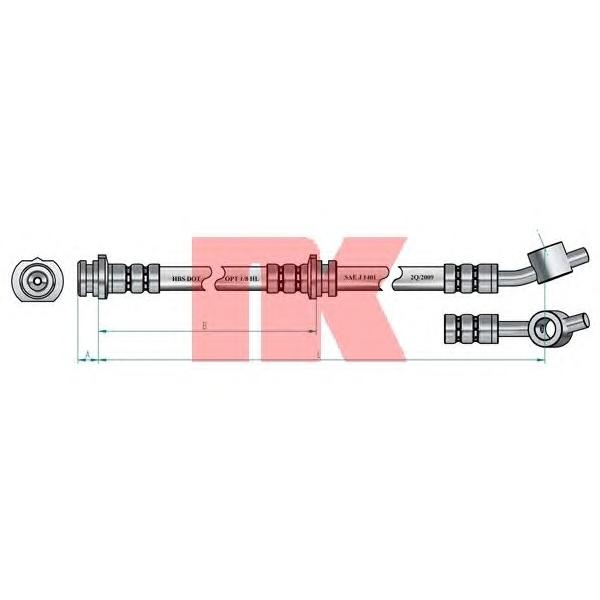 NK - 852251 (Тормозной шланг)