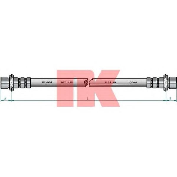 NK - 85 45 183 (Тормозной шланг)