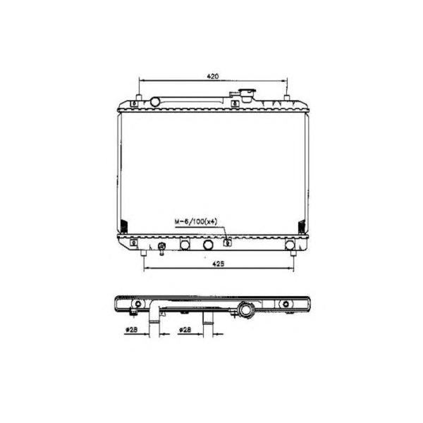NRF - 53207 (Радиатор охлаждения)