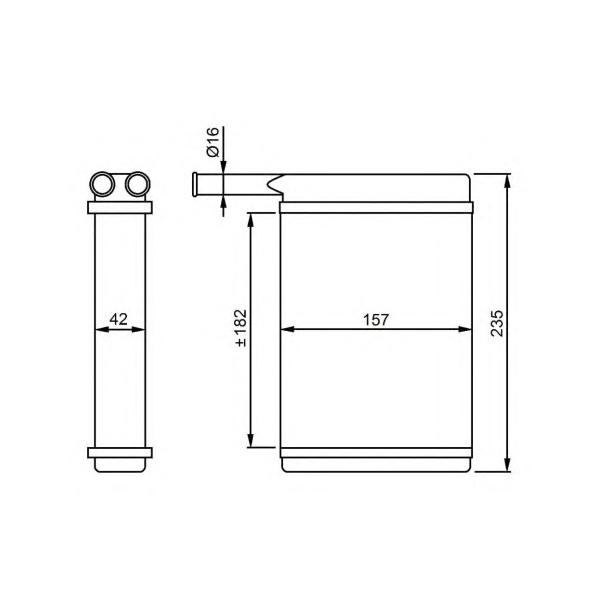 NRF - 52221 (Радиатор печки)