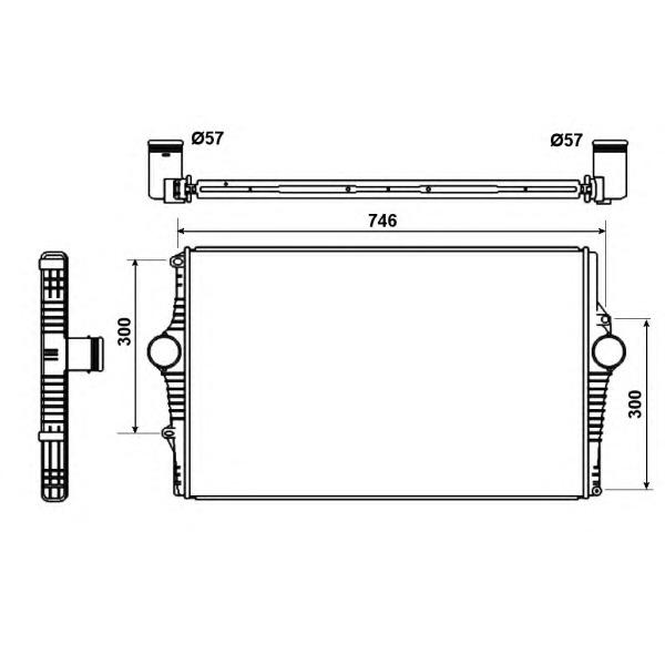 NRF - 30501 (ИНТЕРКУЛЕР VOLVO S60 2.0 Turbo 2000-2010)