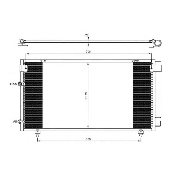 NRF - 35518 (Конденсатор кондиционера)