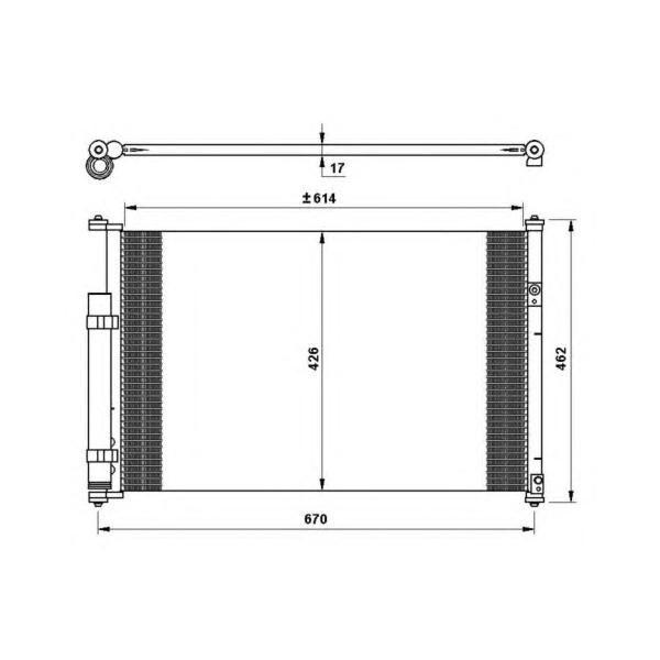 NRF - 35769 (G.VITARA конденсатор кондиц (NISSENS) (NRF) (GERI))