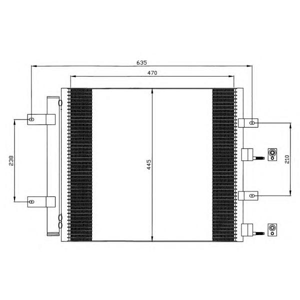 NRF - 35604 (Радиатор кондиционера)